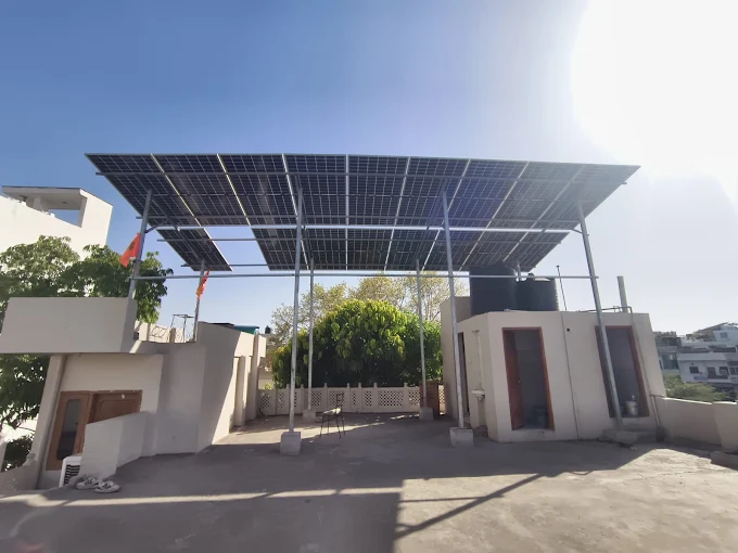 Residential rooftop solar project in Jaipur